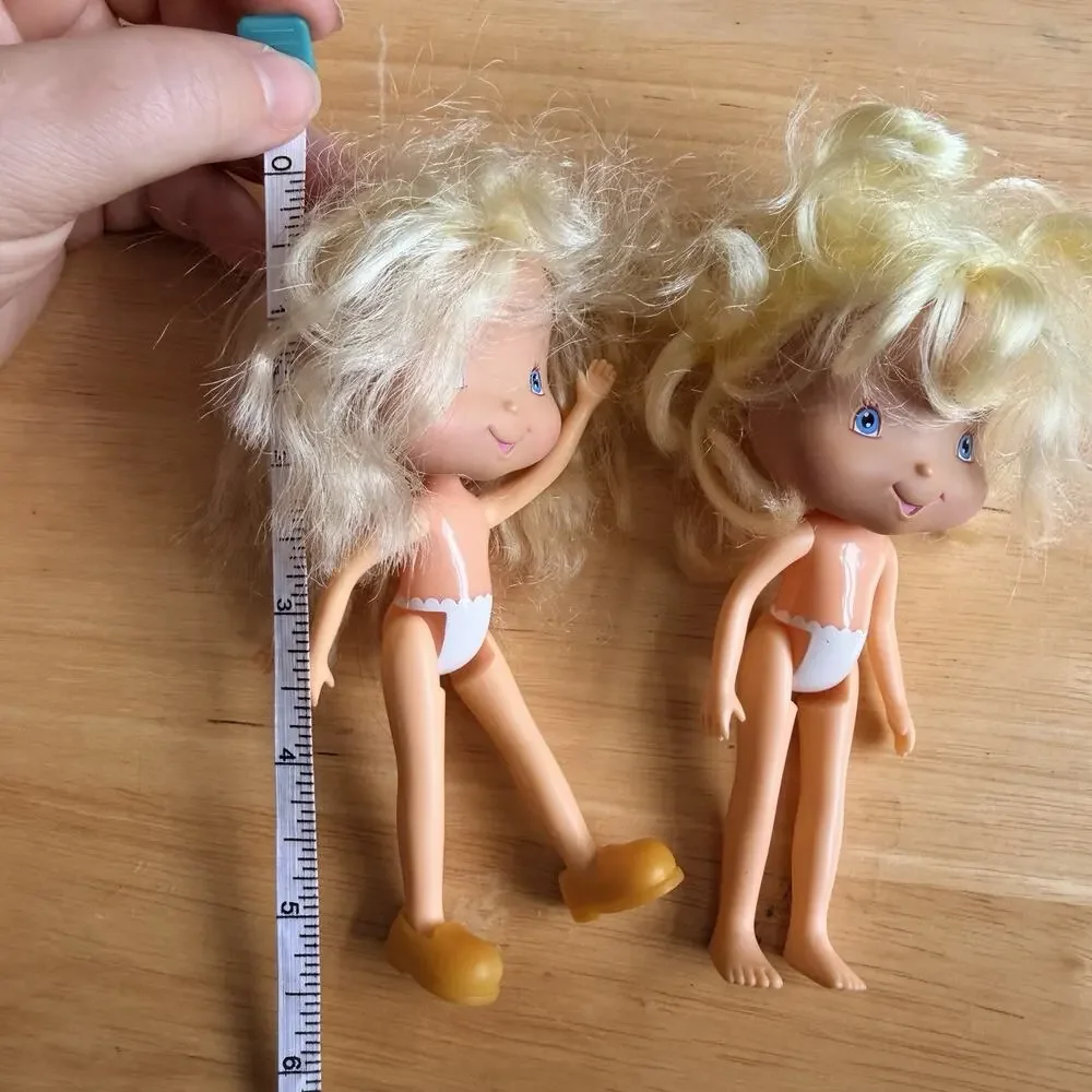 Vintage 2002 Bandai Strawberry Shortcake Lemon Meringue Dolls Lot 2 TCFC